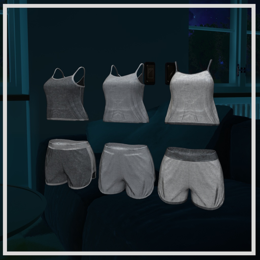 【18アバター対応】V睡パジャマ【改変1年生】