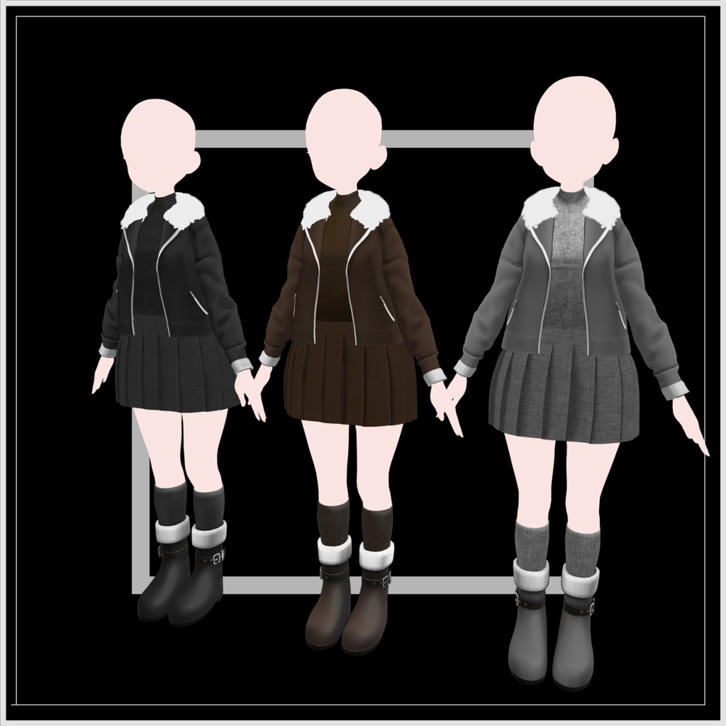 【18アバター対応】いなふわジャケット【改変1年生】