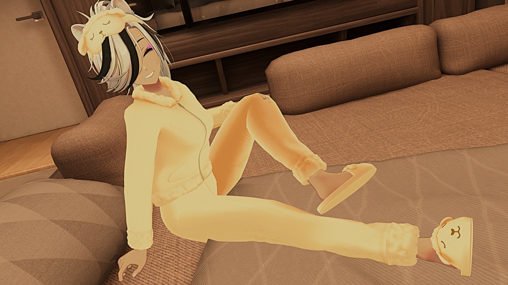 ✨発売セール中✨【19アバター対応】ひつじのおやすみパジャマ【改変1年生】