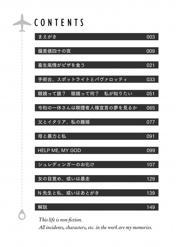 この人生はノンフィクションです。作中の事件・人物などすべて私の話です。