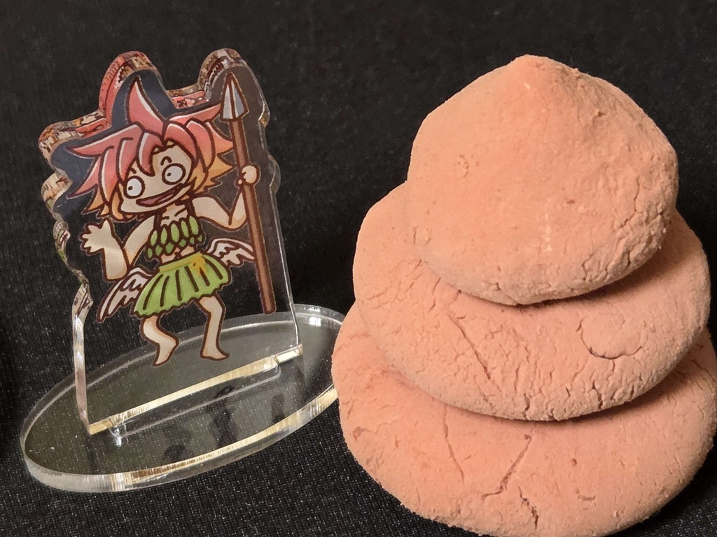 燃え盛るうんこの周りを回るとさかのアクスタ