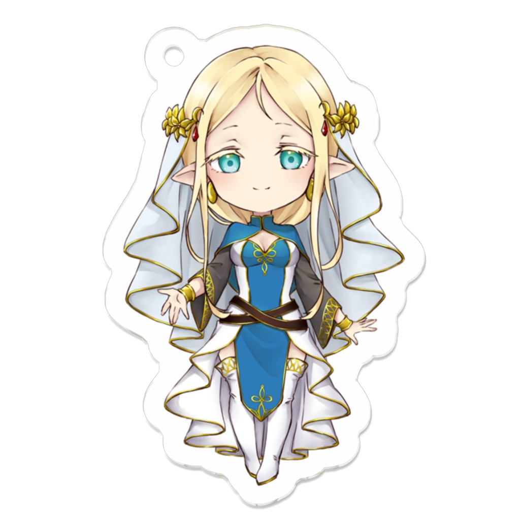 アクリルキーホルダー_エルフ娘のアリシア