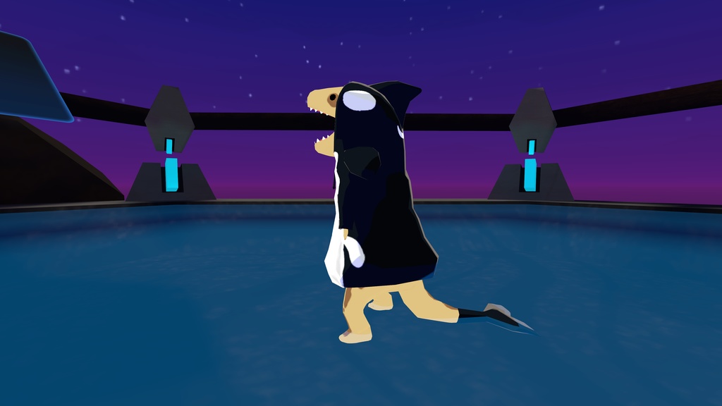 かいじゅう用衣装「シャチパーカー」