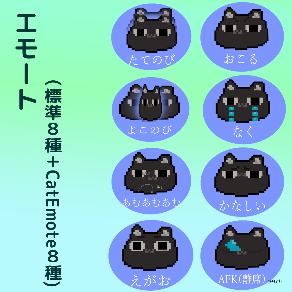 VRChat想定アバターDotCat