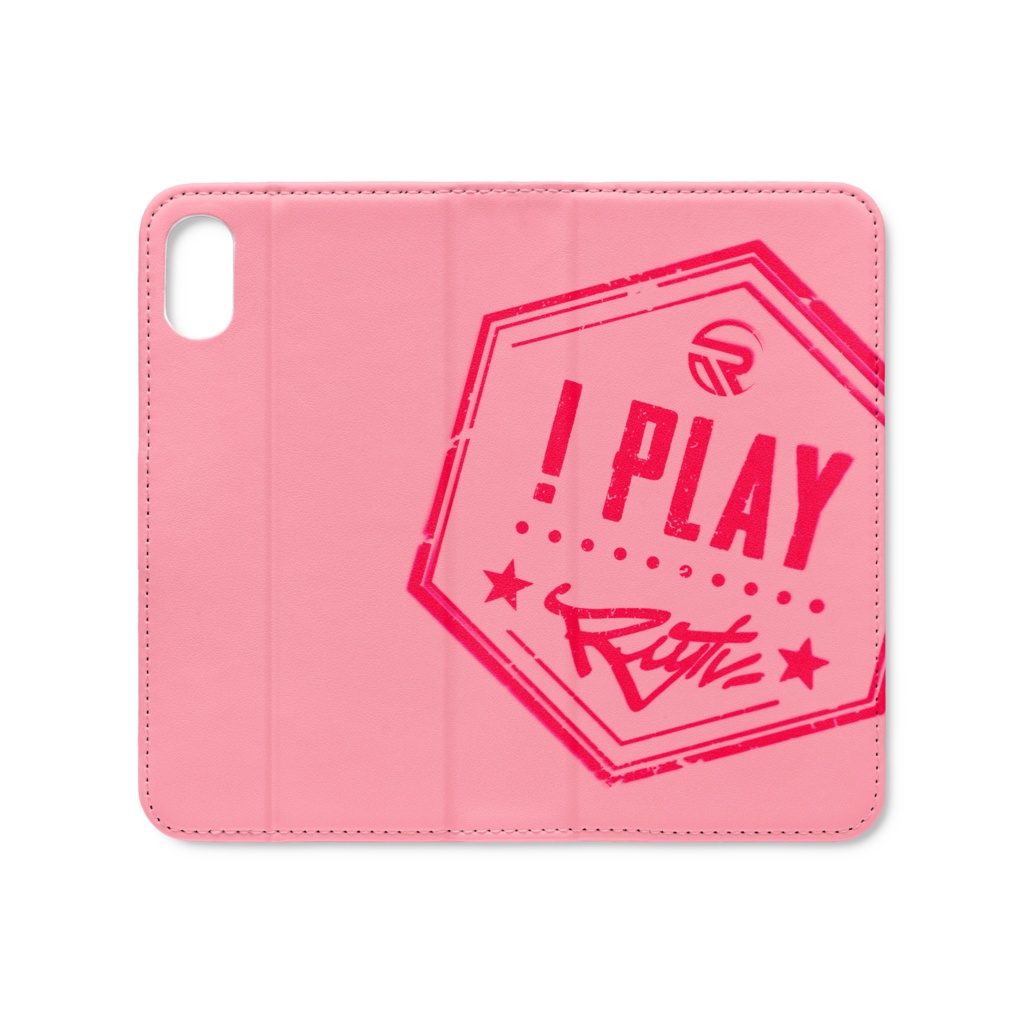 Ruytv 2020オリジナル手帳型iPhoneケース-iPhone XS / X(ピンク)