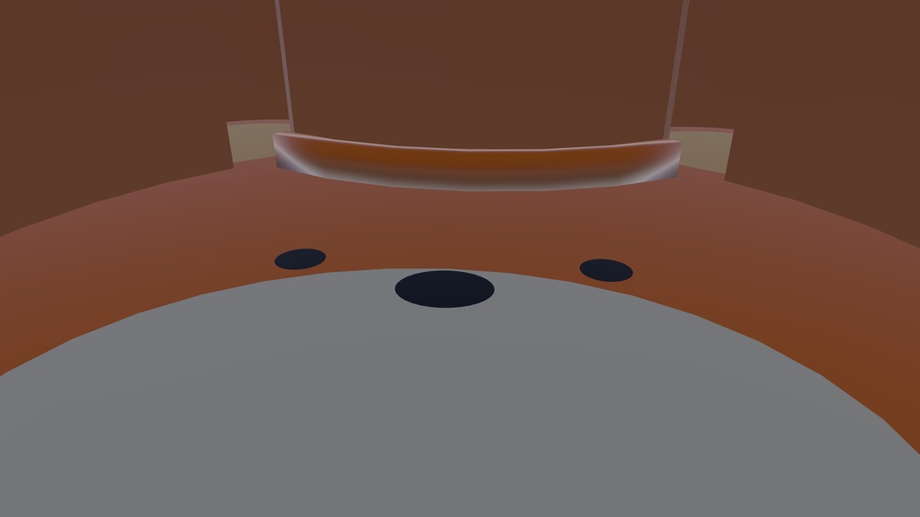 「オリジナル3Dモデル」クマルーム(VRChat対応)