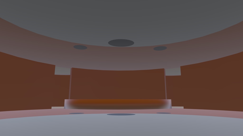 「オリジナル3Dモデル」クマルーム(VRChat対応)