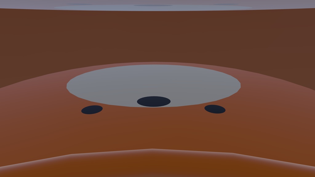 「オリジナル3Dモデル」クマルーム(VRChat対応)