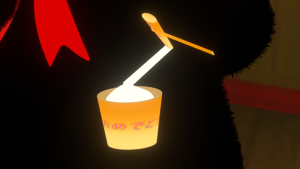 「オリジナル3Dモデル」モチつけるバッチ(MA対応)2024/11/25_12/25限定クリスマスプレゼント無料配布