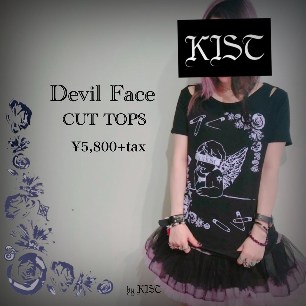 ！SALE！【xxkist】Devil Face CUT TOPS