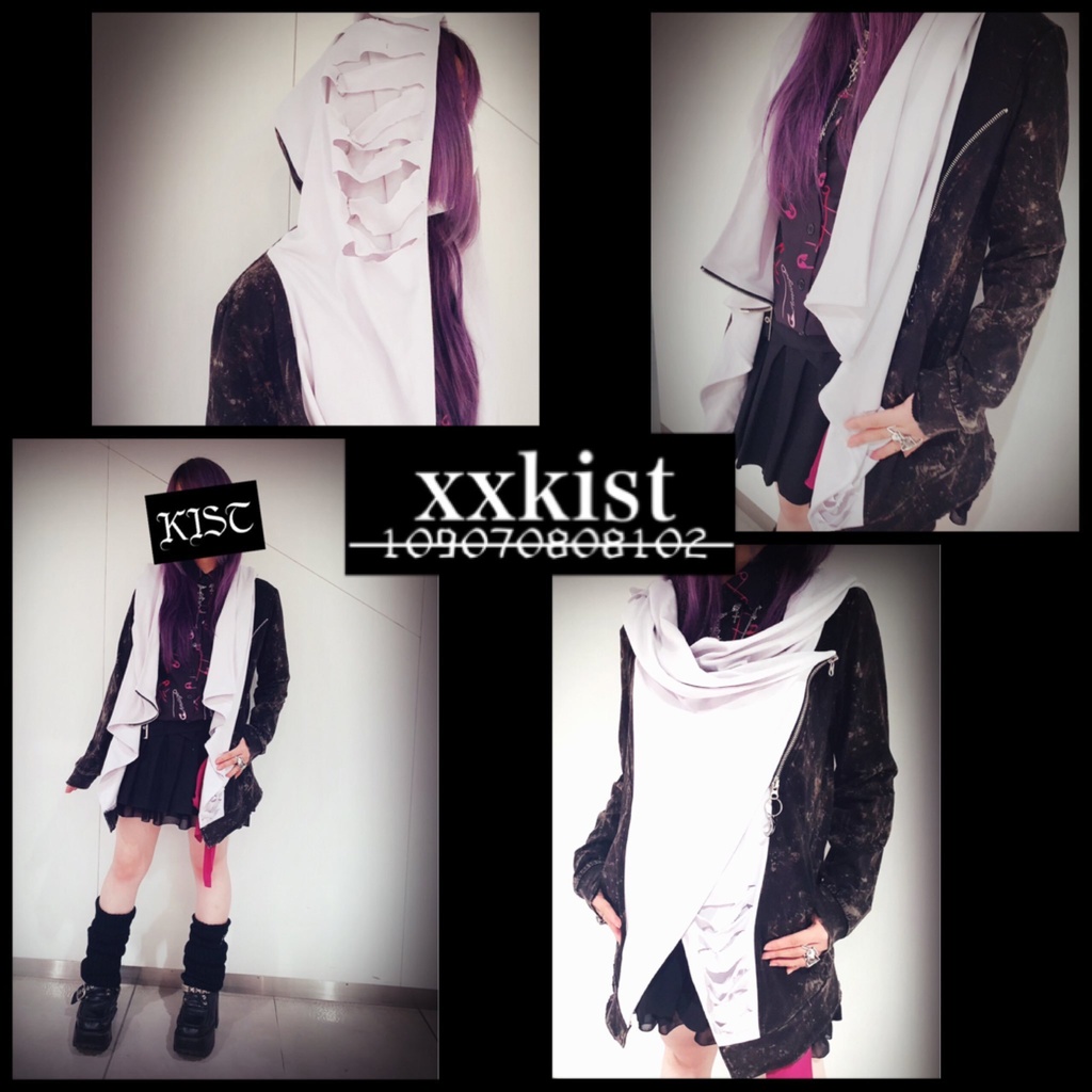 !SALE!【xxkist】Drape Zip Parker 朏明-himei-・type N.M