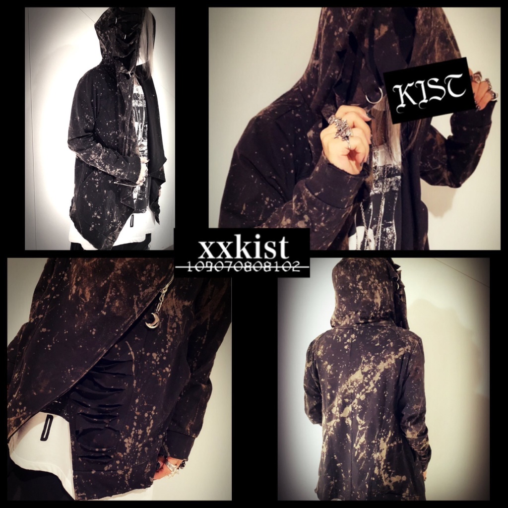 !SALE!【xxkist】Drape Zip Parker 朏明-himei-・type N.M