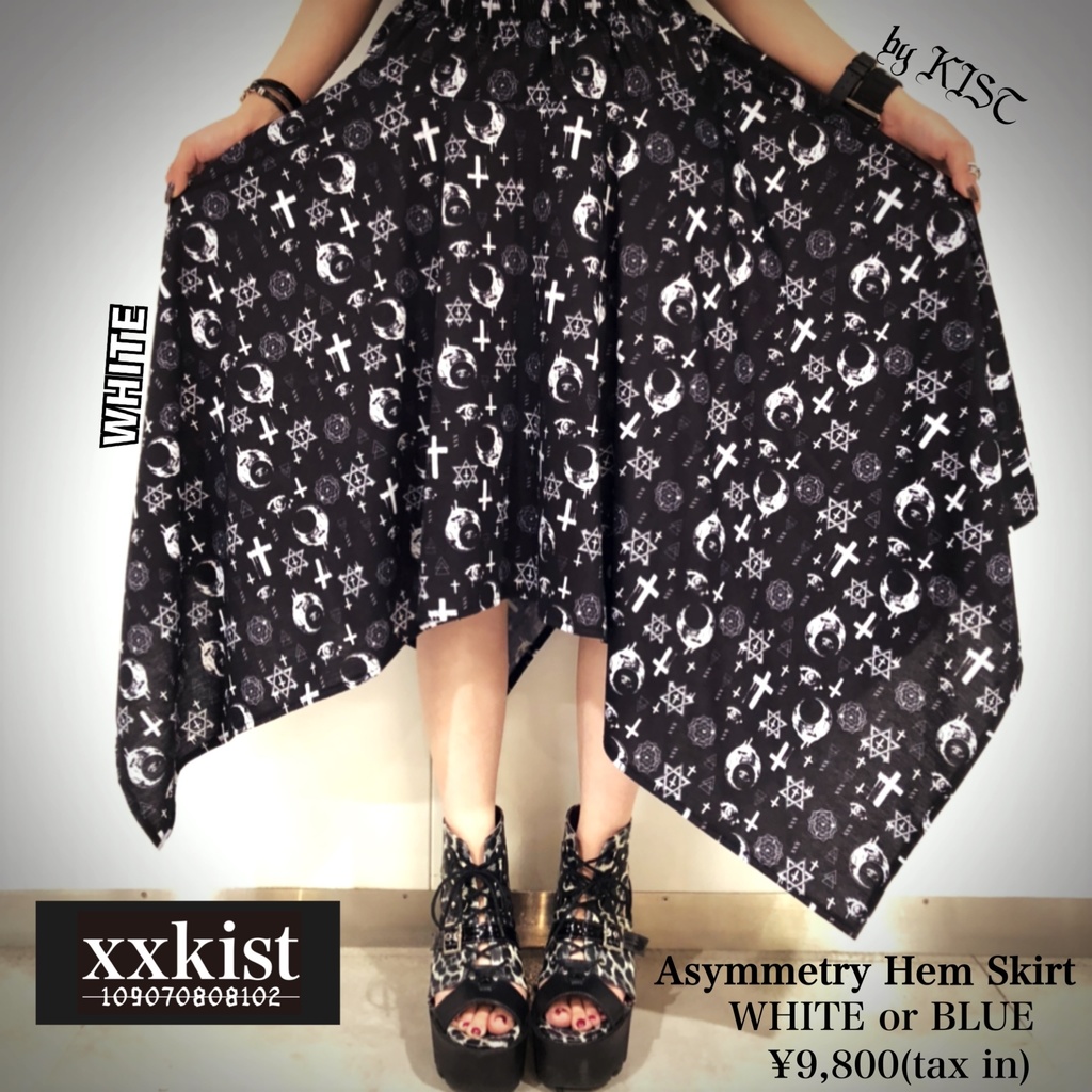 ！SALE！【xxkist】Asymmetry Heｍ Skirt