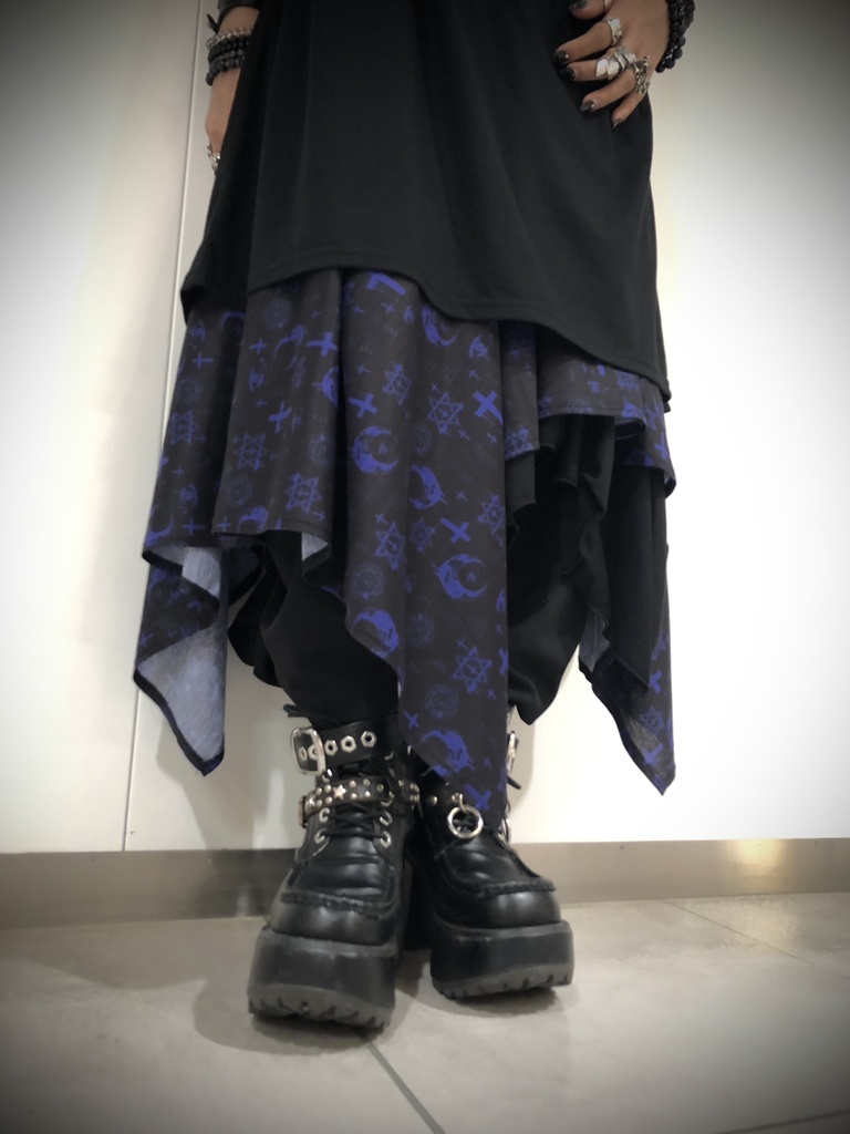 !SALE!【xxkist】Asymmetry Hem Skirt