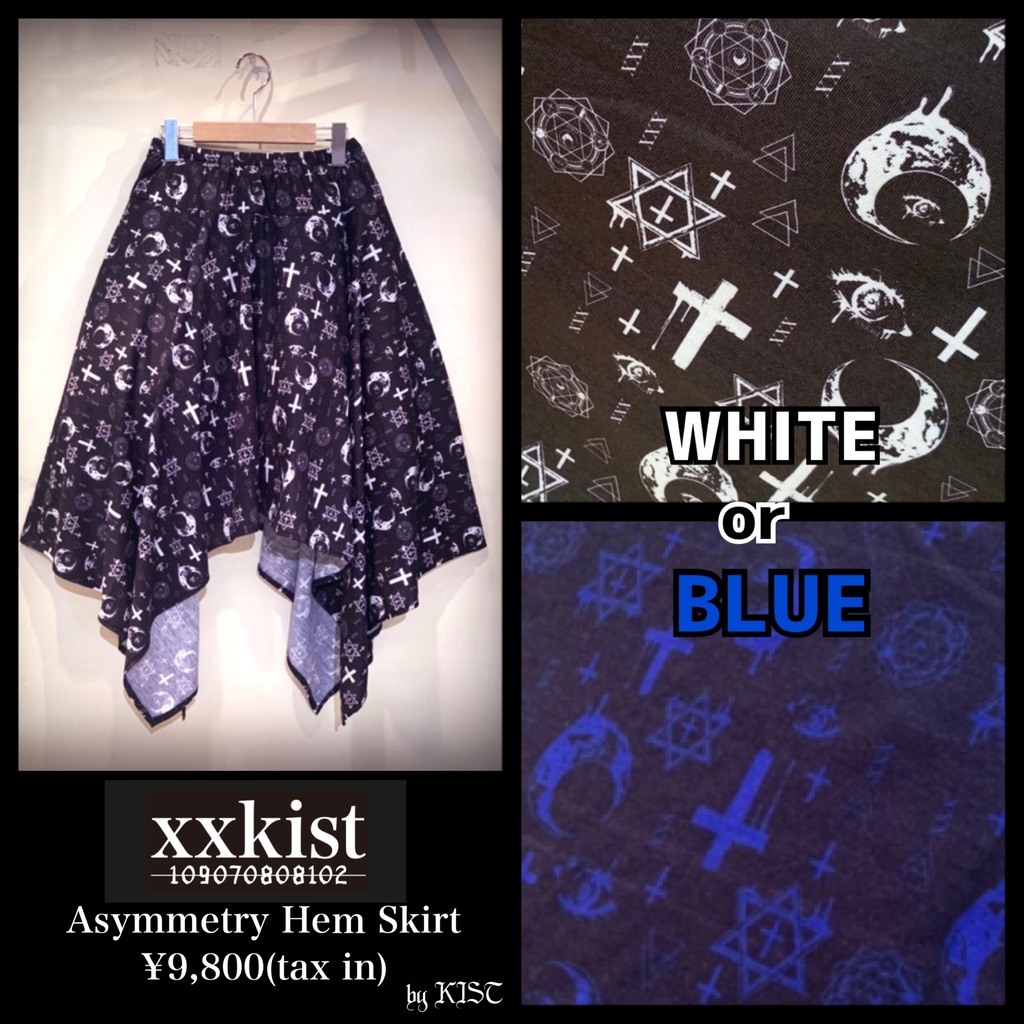 !SALE!【xxkist】Asymmetry Hem Skirt