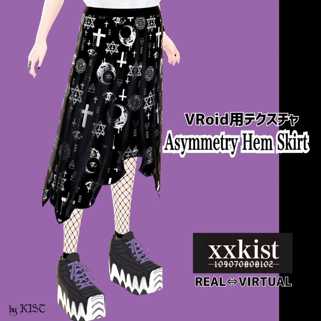 【VRoid】Asymmetry Hem Skirt【xxkist】