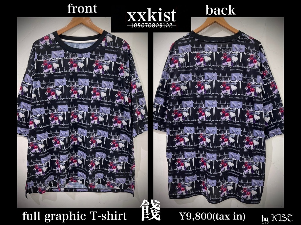 full graphic T-shirt【 餞 】