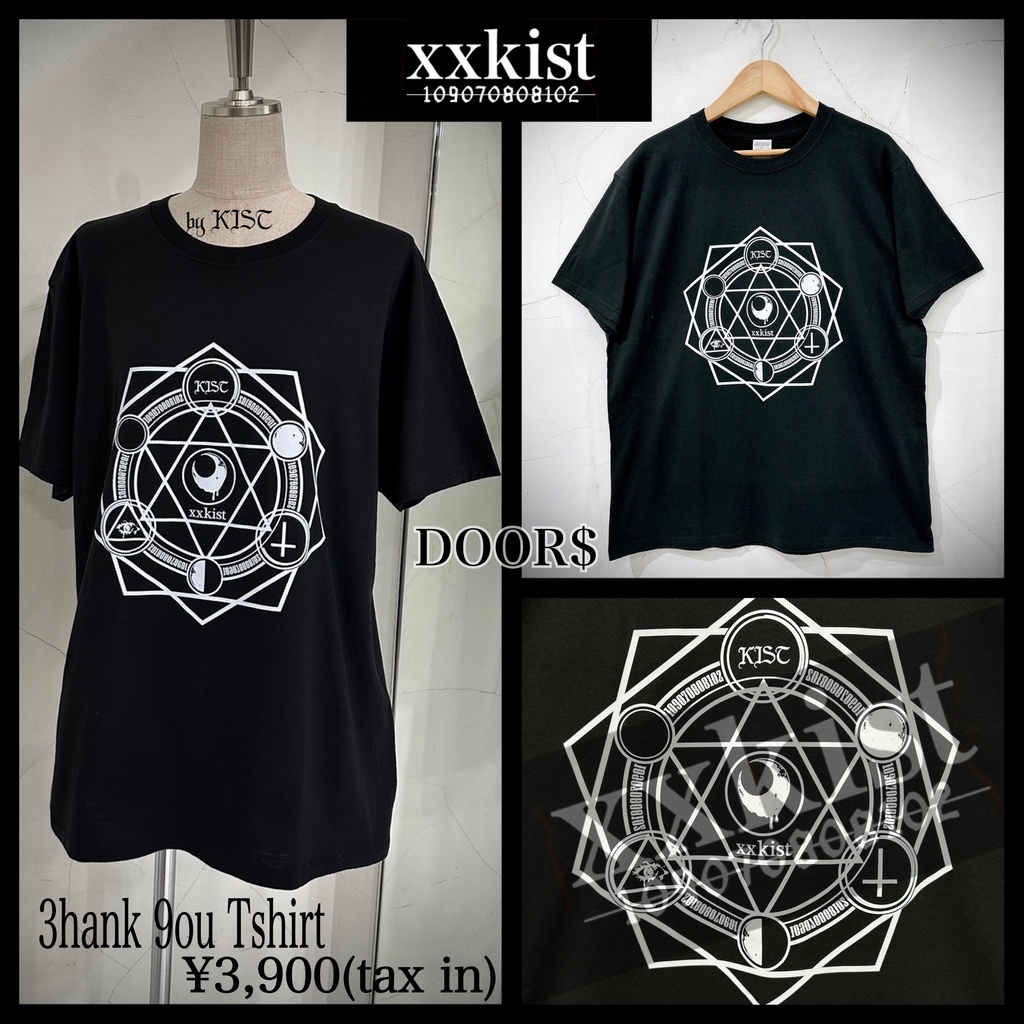【xxkist】3hank 9ou Tshirt─DOOR$─【破格の税込¥3,900❣️】