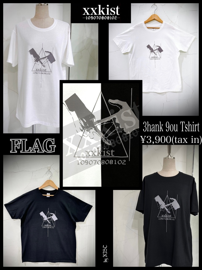 【xxkist】3hank 9ou Tshirt─FLAG─【破格の税込¥3,900❣️】