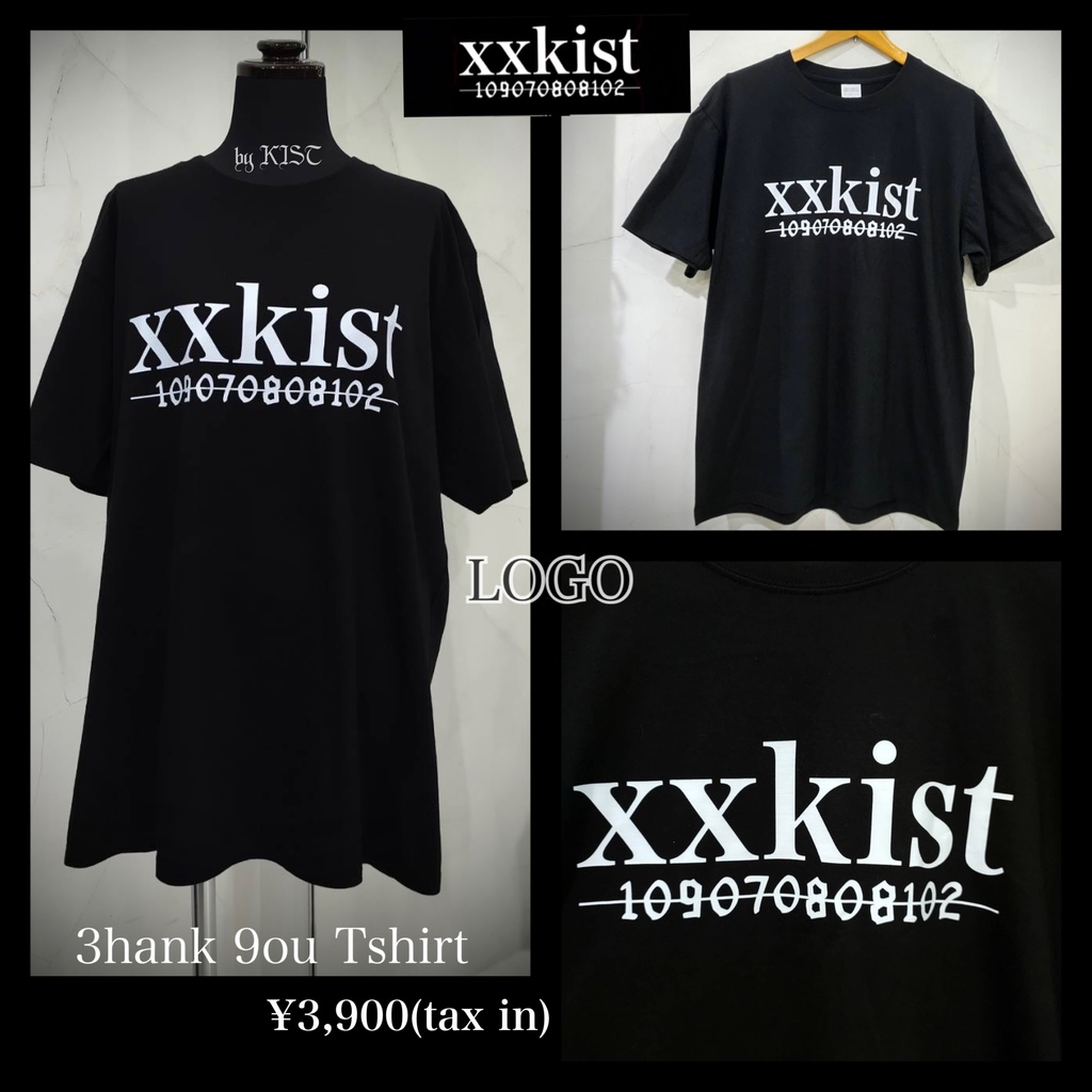 【xxkist】3hank 9ou Tshirt─LOGO─【破格の税込¥3,900❣️】