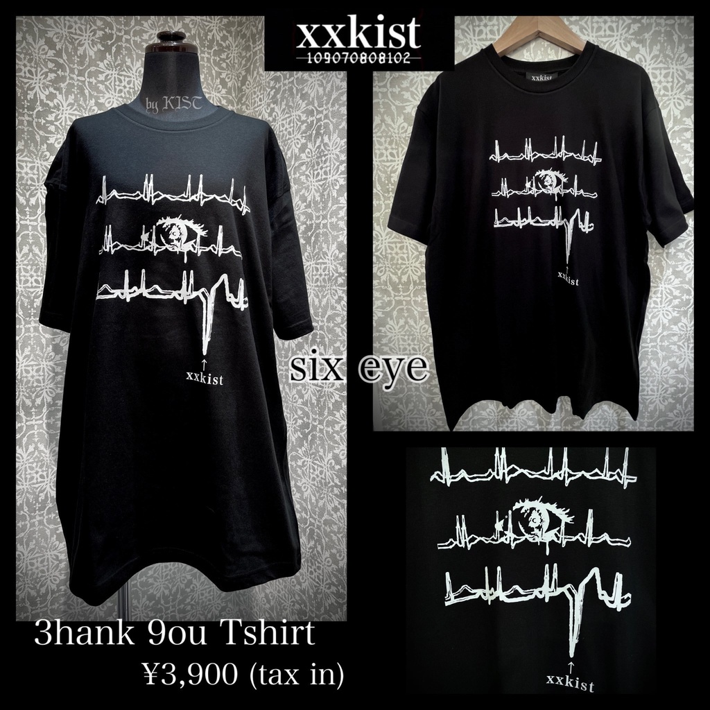 3hank 9ou Tshirt─ six eye ─【破格の税込¥3,900❣️】