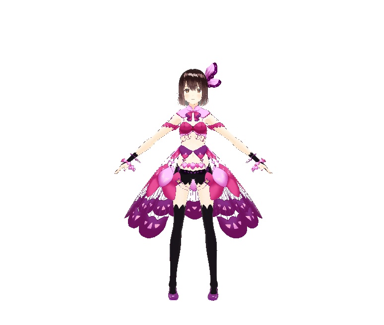 【VRoid正式版】羽のドレス VRoid texture