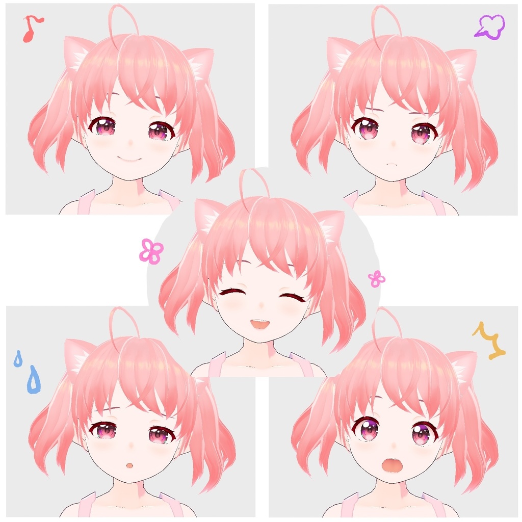 【VRoid正式版 VRMモデル】いちご