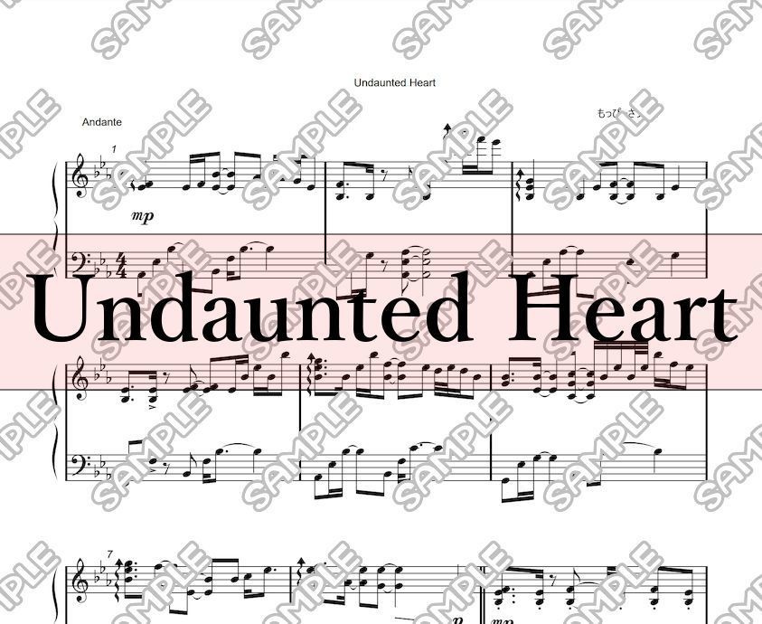 【楽譜・楽曲】Undaunted Heart