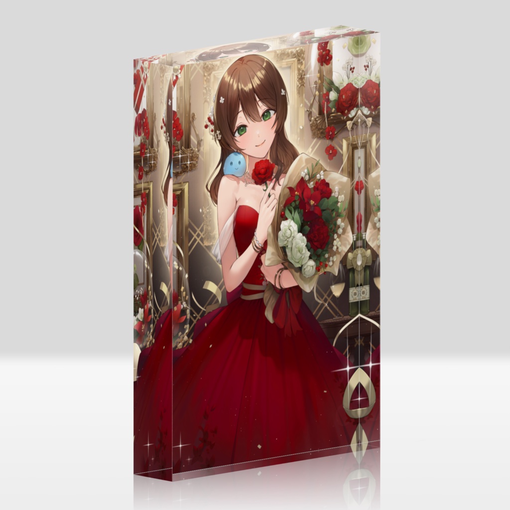 4周年記念イラスト　アクリルブロック