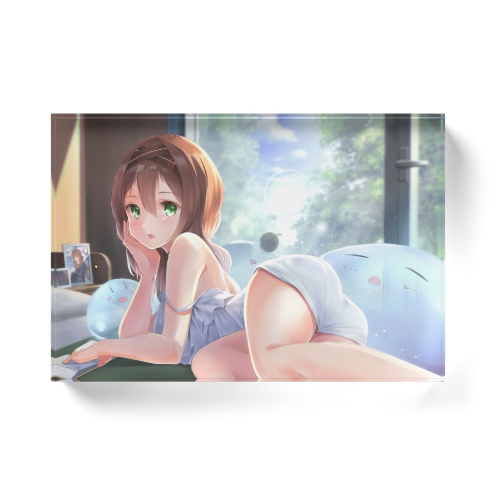 お部屋でゆったりっかさん アクリルブロック