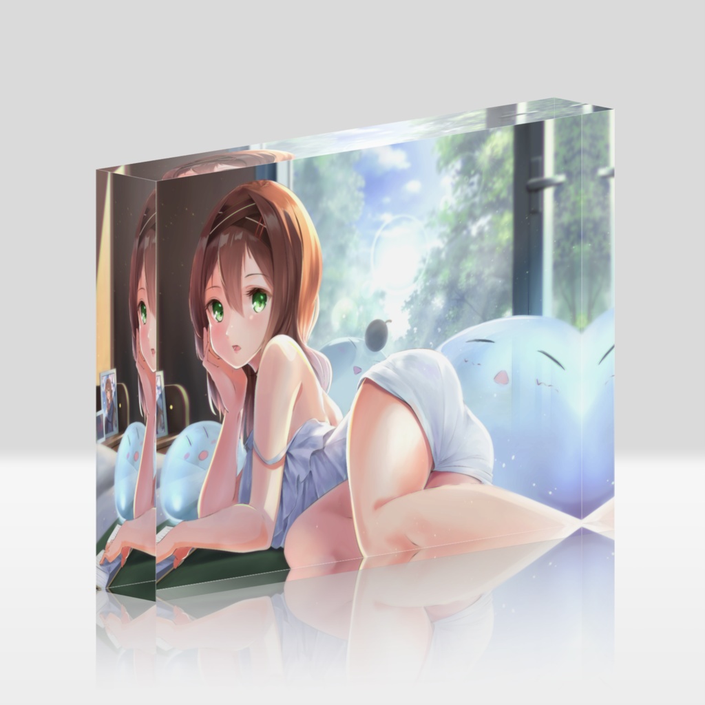 お部屋でゆったりっかさん アクリルブロック