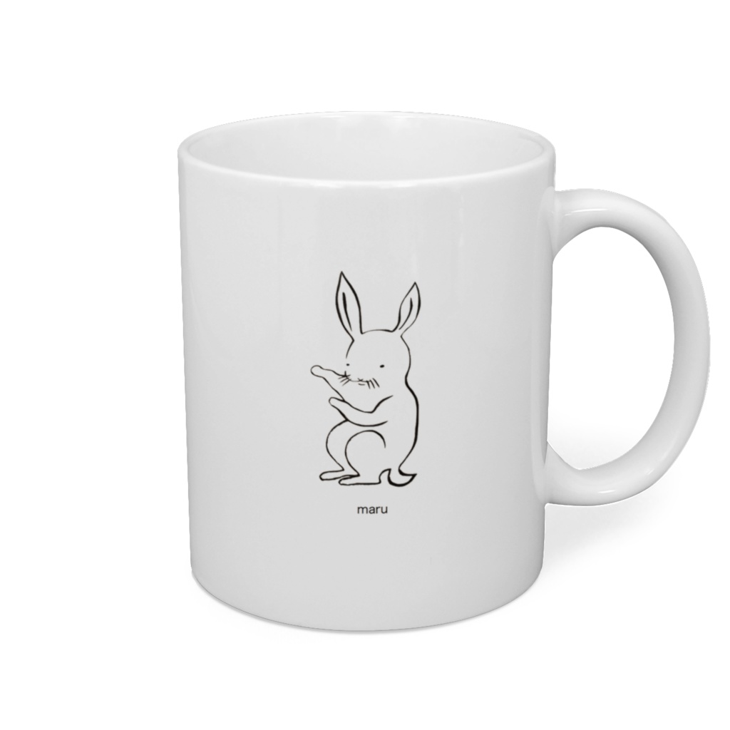 兎のまるさん　マグカップ