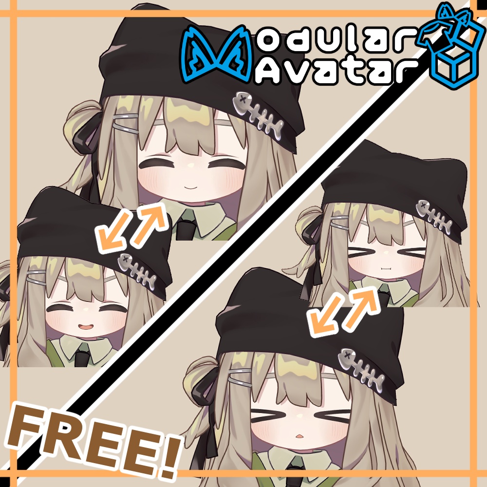 【FaceEmo用】表情パターンをランダムに切り替えていくやつ - EmoteShuffle【無料】