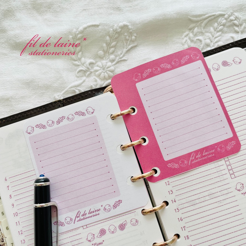 *システム手帳リフィル* plus メモ❤ あつかぜいたる。