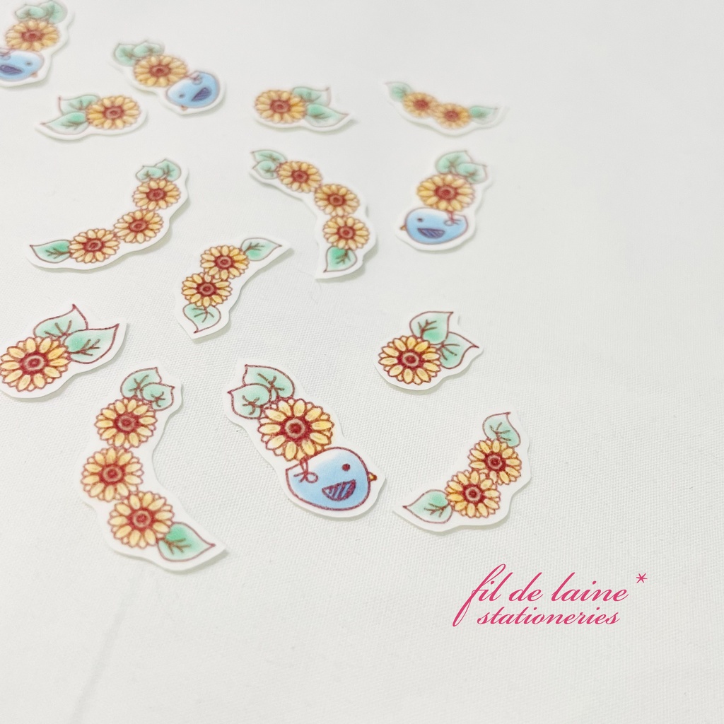 *＊ひまわりのフレークシール＊*