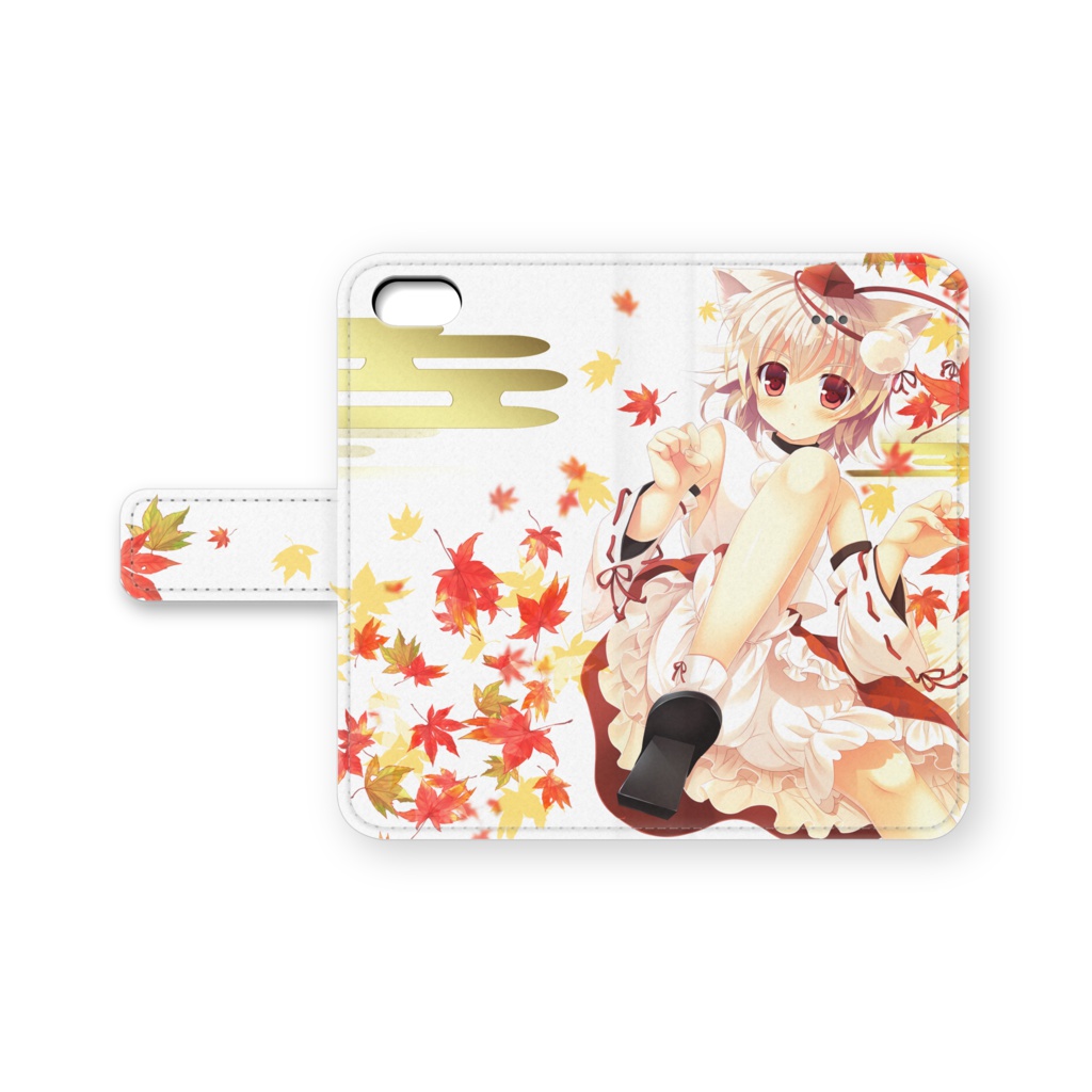 椛の手帳型iPhoneケース