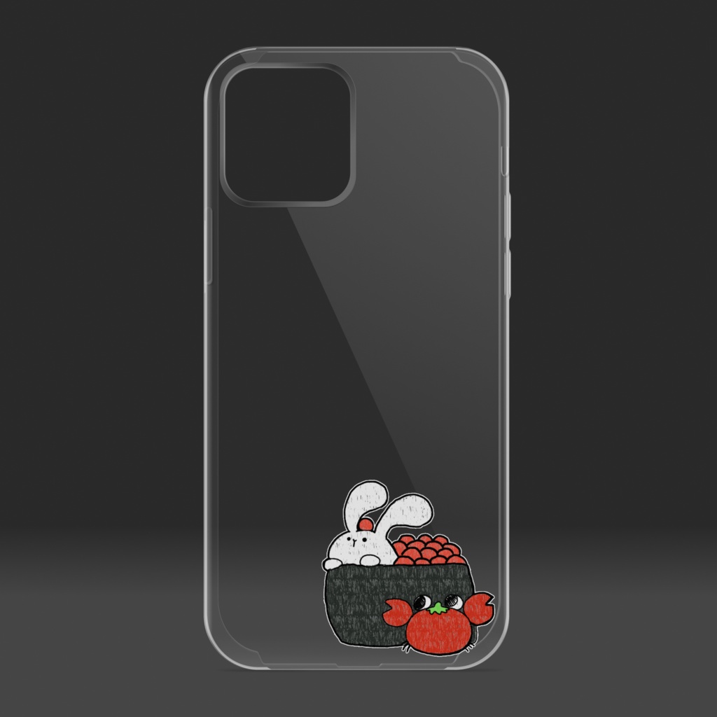 かにとまとといくらうさぎケース