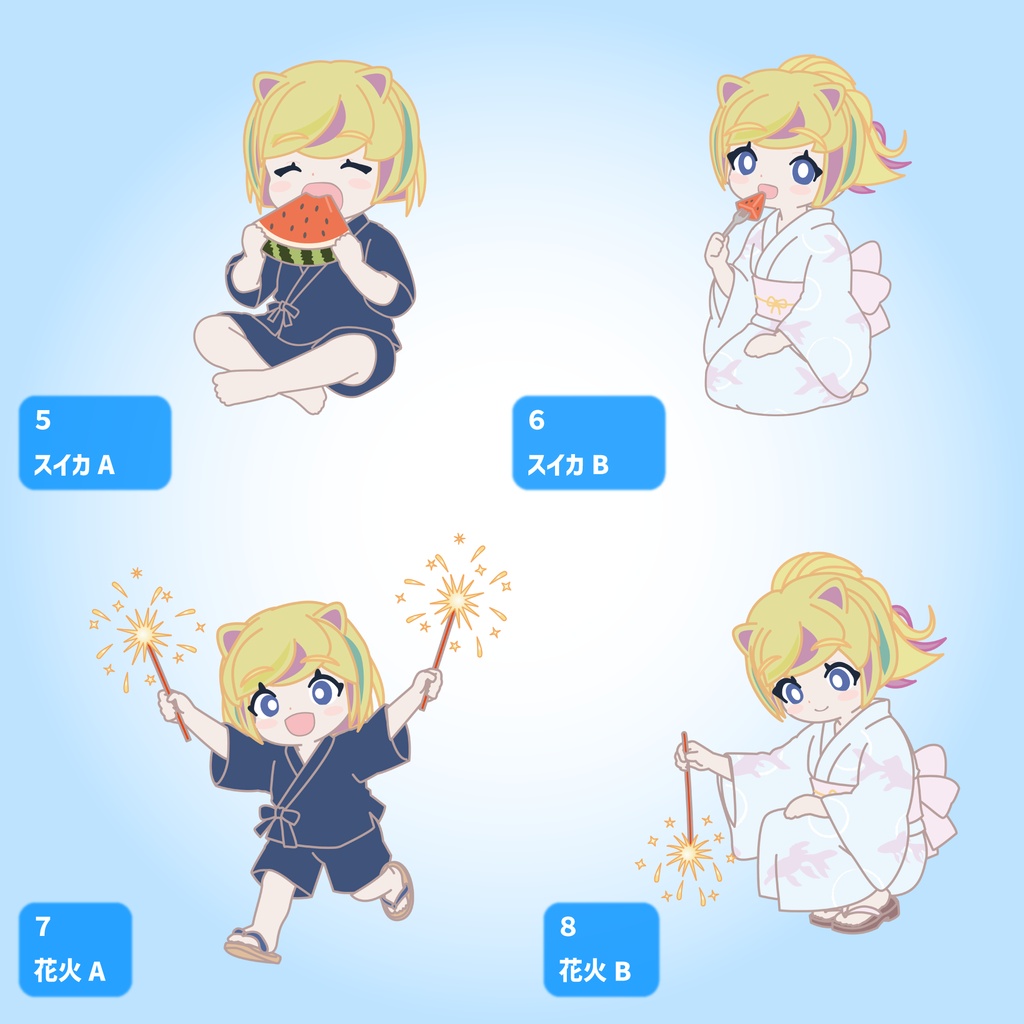 ⚠️事前連絡必要⚠️ なつのかけら ミニキャラ量産