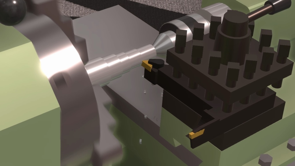 【3Dモデル】VR旋盤【シミュレータ】