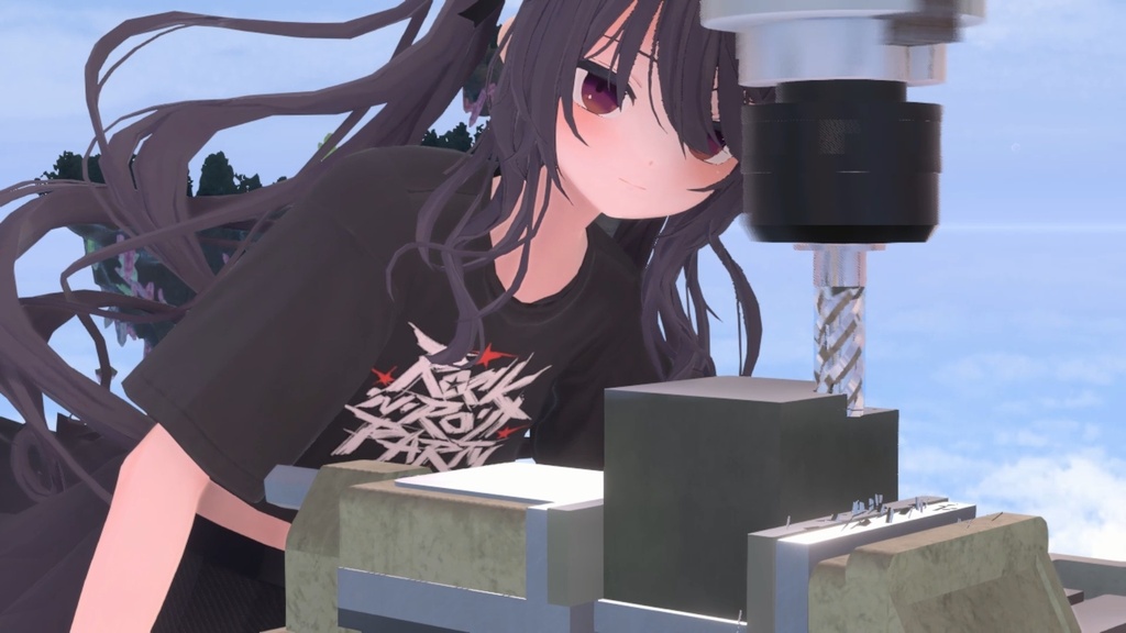 【3Dモデル】汎用フライス盤【シミュレータ】