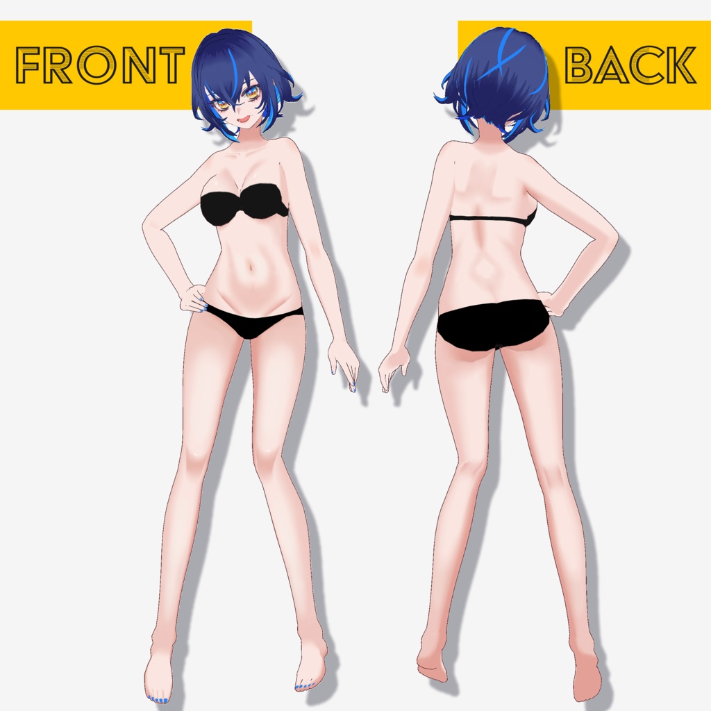 【VRoidっぽくない】VRoidっぽくない身体身体ツヤ肌テクスチャ 垢抜け body texture