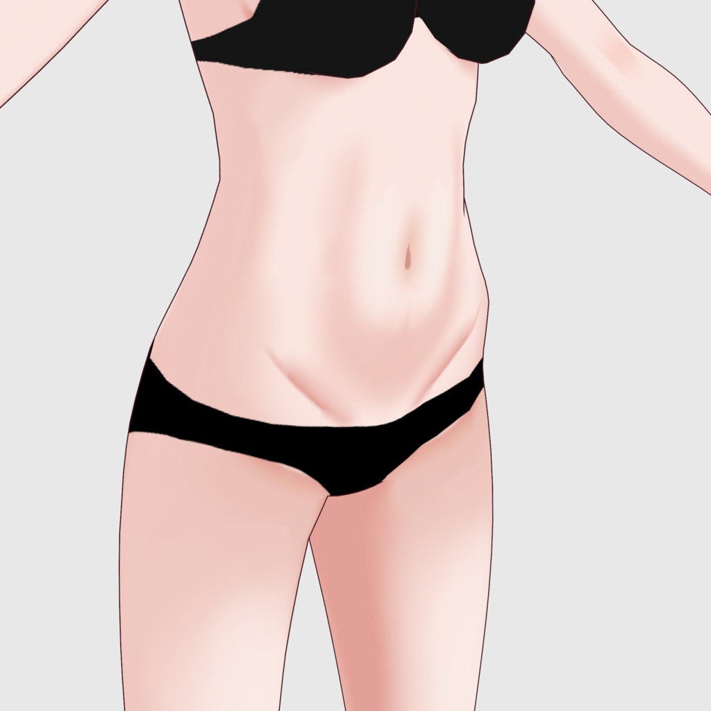 【VRoidっぽくない】VRoidっぽくない身体身体ツヤ肌テクスチャ 垢抜け body texture