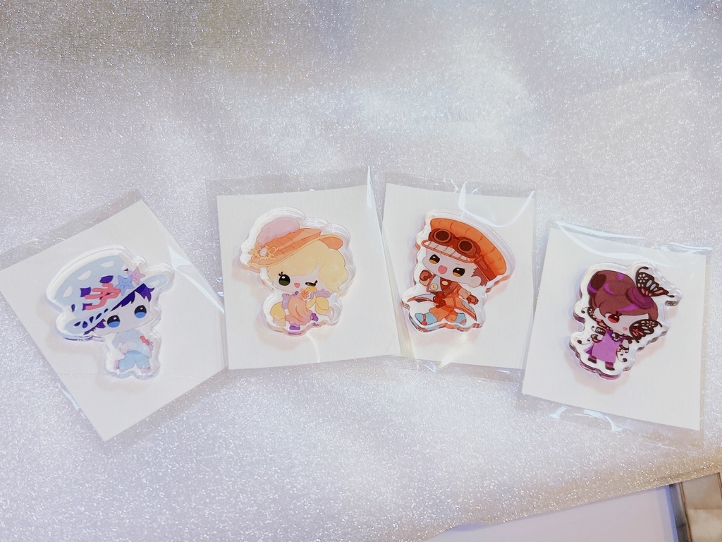 【デフォルメ】アクリルステッカー