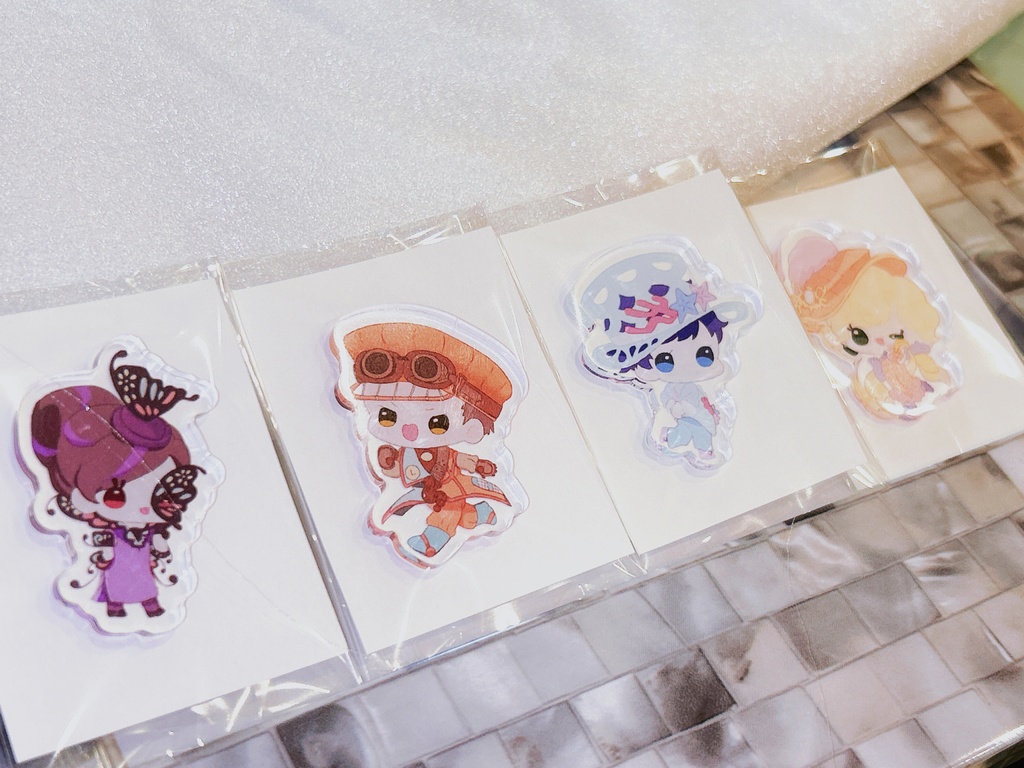 【デフォルメ】アクリルステッカー