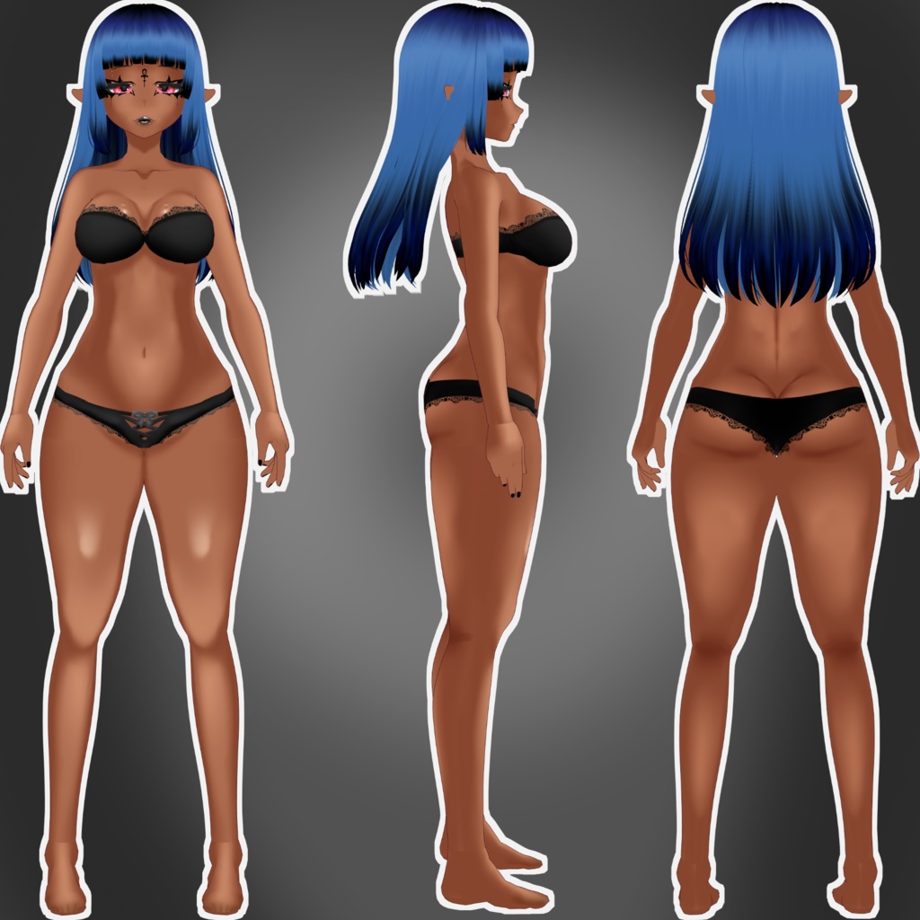 【VRoid】 Goth Vroid Model Base