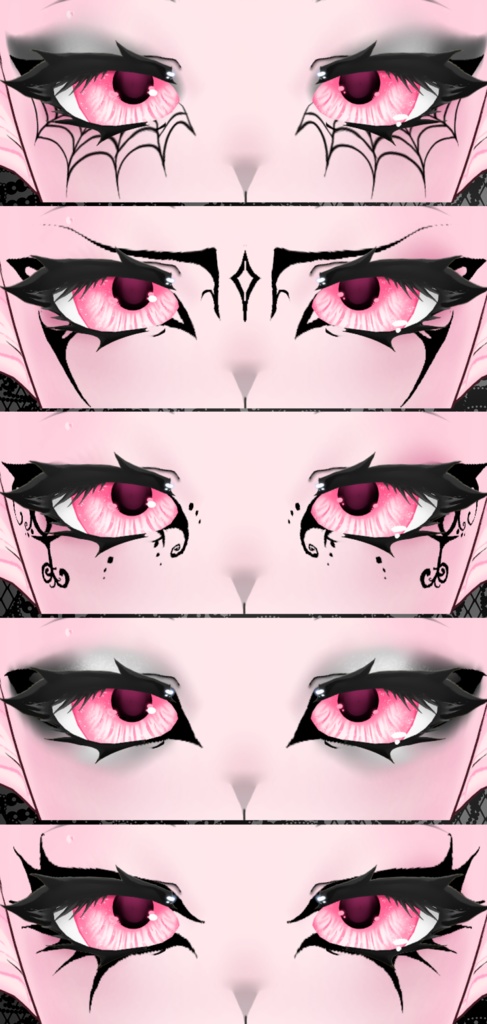 【VRoid】 Gothic Makeups