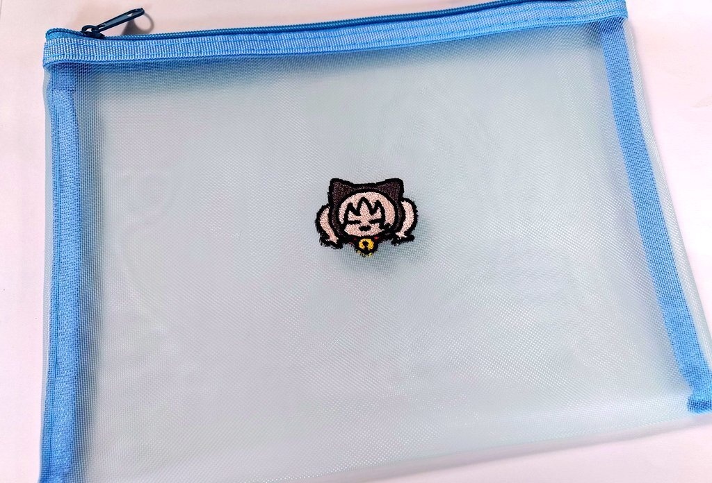 マベにゃん刺繍メッシュポーチ