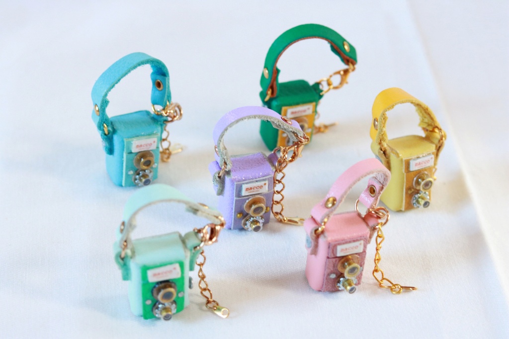 D.ミニ二眼カメラ＊本革製【8/9 21時より販売】