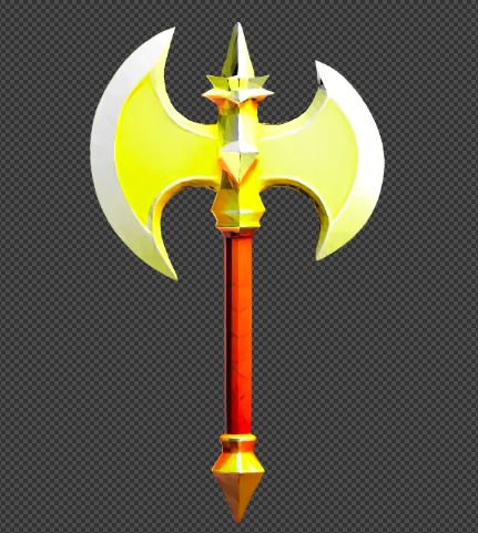 【3Dモデル 武器】光の斧・雷の斧 / ファンタジー / ゲーム素材