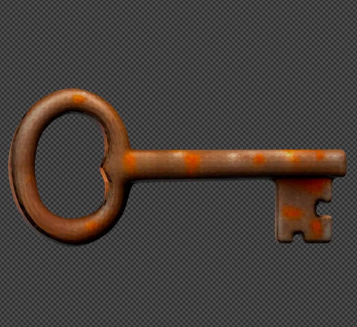 【3Dモデル】古びた鍵 パート2 / ホラー / ファンタジー / ゲーム素材